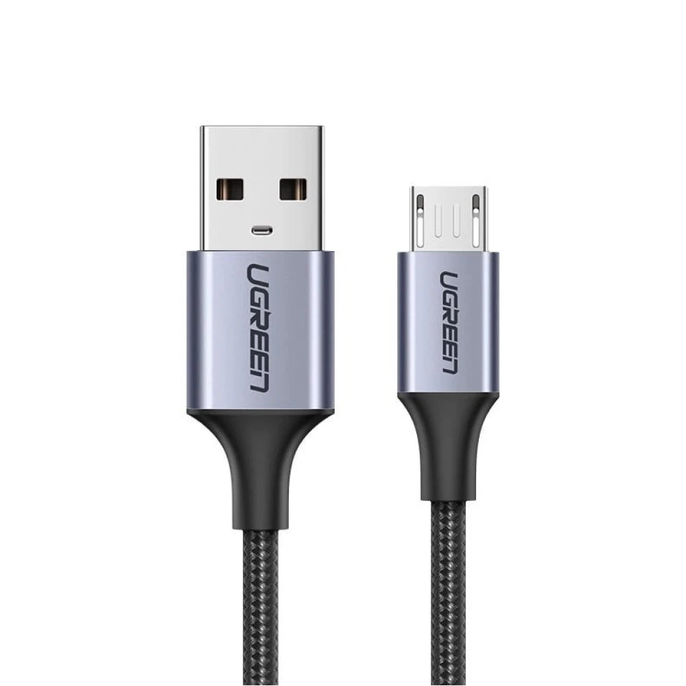 Кабел UGREEN 2A, USB-A - Micro USB, US290/60146, 1 метър