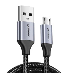 Кабел UGREEN 2A, USB-A - Micro USB, US290/60146, 1 метър