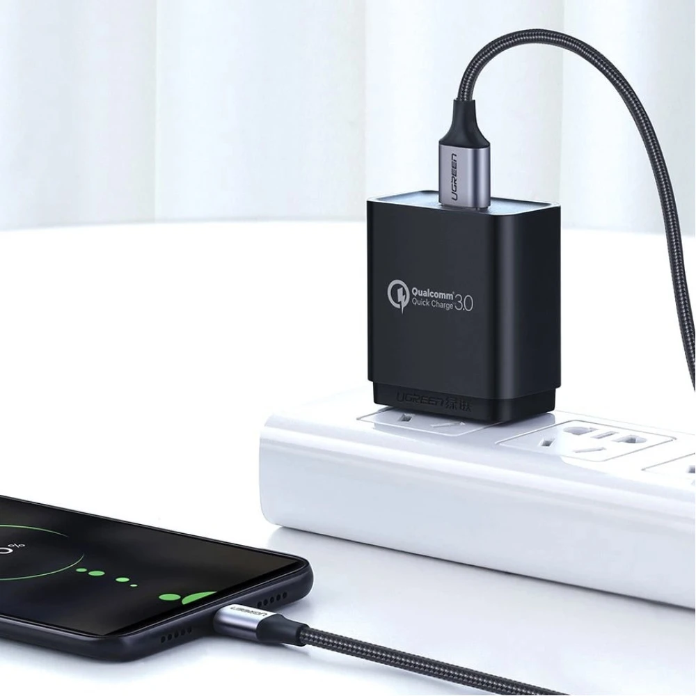 Кабел UGREEN 2A, USB-A - Micro USB, US290/60146, 1 метър