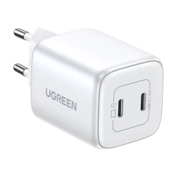 Зарядно устройство 220V UGREEN Nexode GaN - CD294/15327, 45W, 2xUSB-C