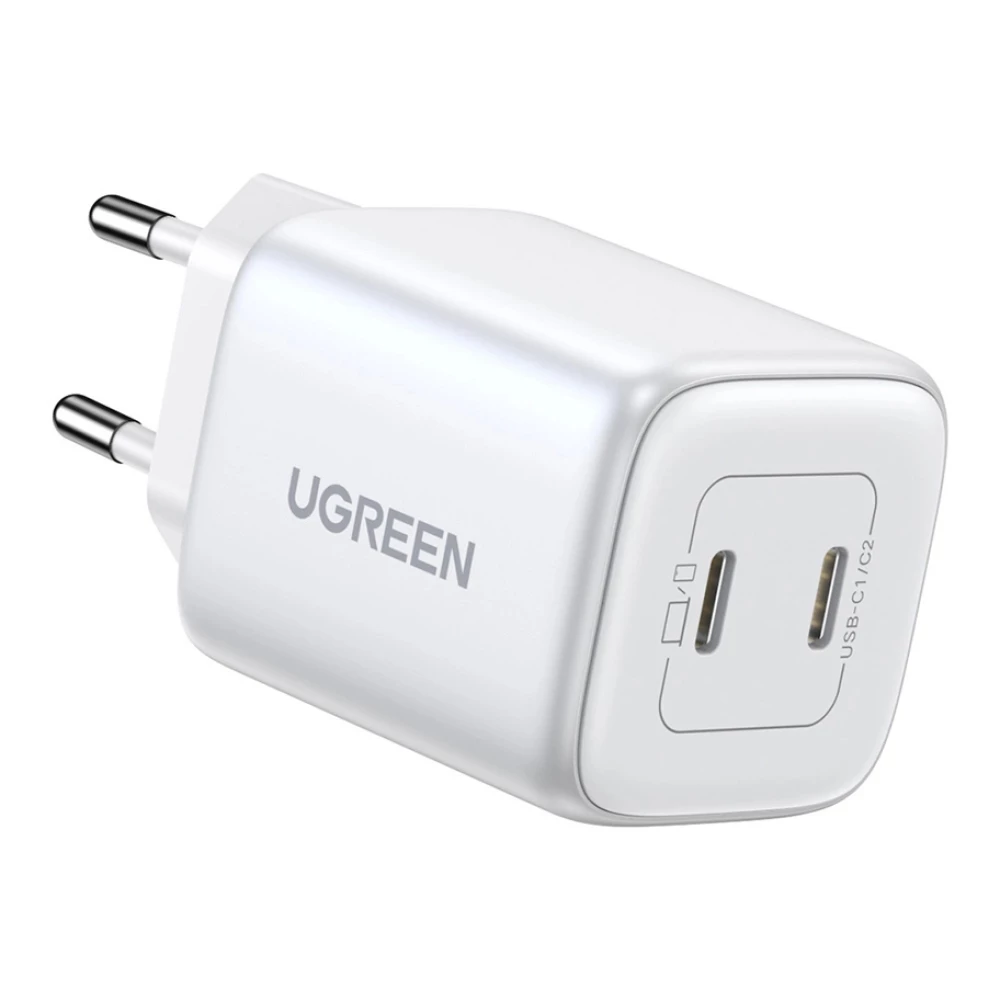 Зарядно устройство 220V UGREEN Nexode GaN - CD294/15327, 45W, 2xUSB-C
