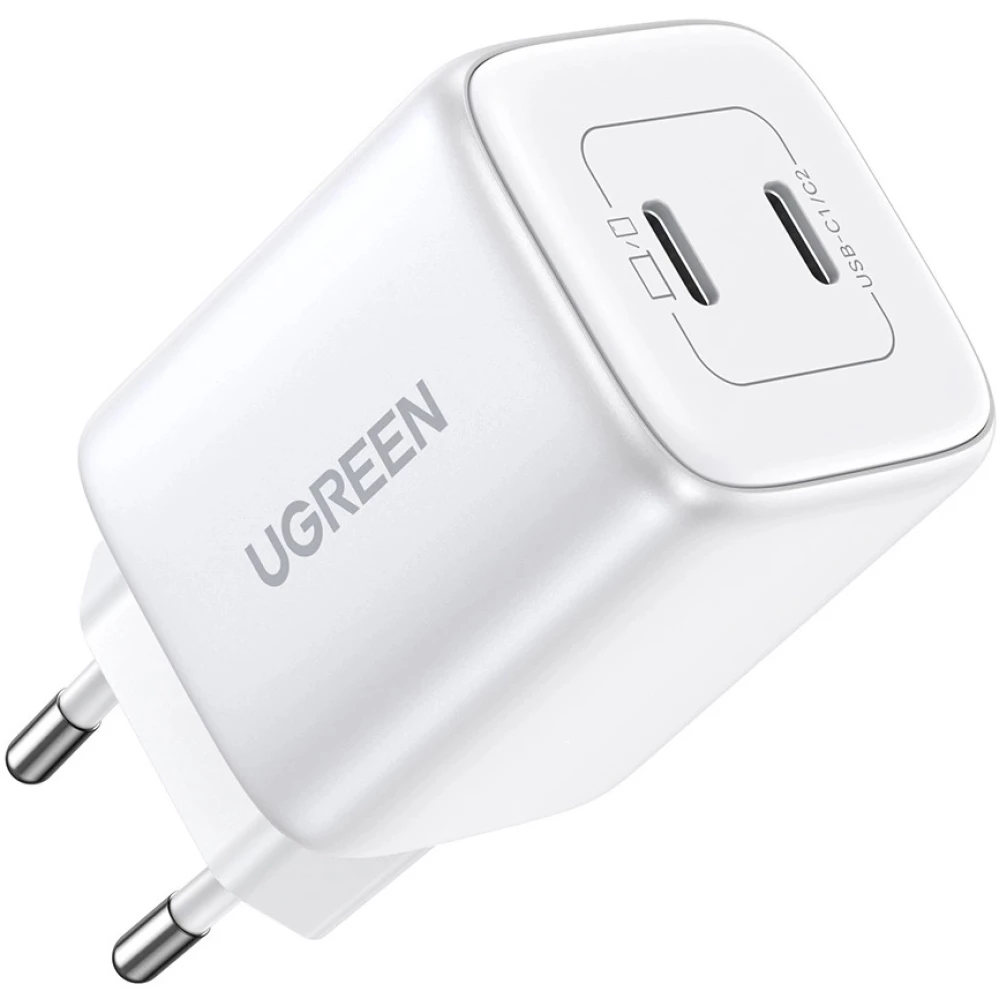 Зарядно устройство 220V UGREEN Nexode GaN - CD294/15327, 45W, 2xUSB-C