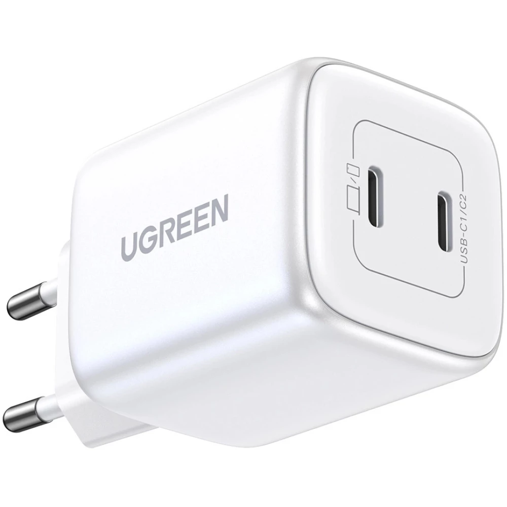Зарядно устройство 220V UGREEN Nexode GaN - CD294/15327, 45W, 2xUSB-C
