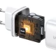 Зарядно устройство 220V UGREEN Nexode GaN - CD294/15327, 45W, 2xUSB-C