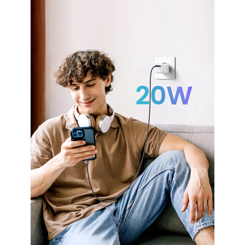 Зарядно устройство 220V UGREEN Nexode Mini GaN - CD318/15324, 20W, USB-C