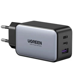 Зарядно устройство 220V UGREEN Nexode S GaN - X553/35042, 65W, USB-A, 2xUSB-C