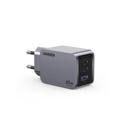 Зарядно устройство 220V UGREEN Nexode Pro GaN - X755/25871, 65W, USB-A, 2xUSB-C + кабел Type-C към Type-C