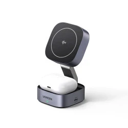 2-в-1 Холдер + Зарядна станция UGREEN Wireless Magnetic - W702/35316