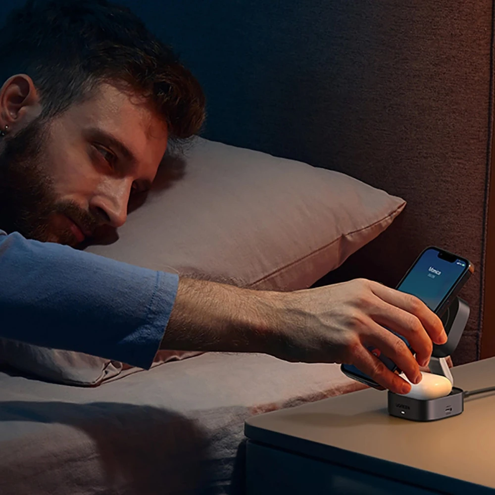 2-в-1 Холдер + Зарядна станция UGREEN Wireless Magnetic - W702/35316