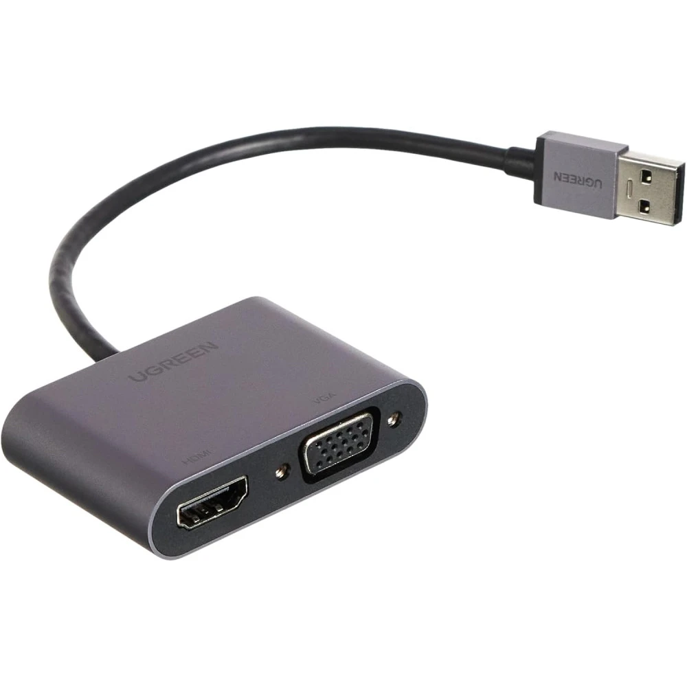 Адаптер UGREEN CM449/20518 от USB-A към HDMI, VGA