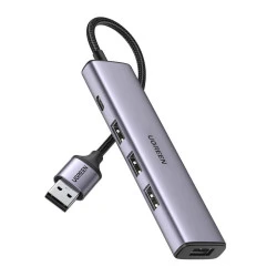 Мултифункционален хъб UGREEN CM473/20805 5в1 от USB-A към 4xUSB-A, USB-C
