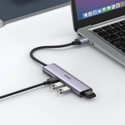 Мултифункционален хъб UGREEN CM473/20805 5в1 от USB-A към 4xUSB-A, USB-C