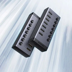 Хъб UGREEN CM481/90307 7в1 от AC към 7xUSB-A