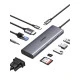 Хъб UGREEN Revodok CM498/15601 10в1 от Type-C към 3xUSB-A, USB-C, HDMI, VGA, RJ45, 3.5mm Jack, SD card, TF (MicroSD) card
