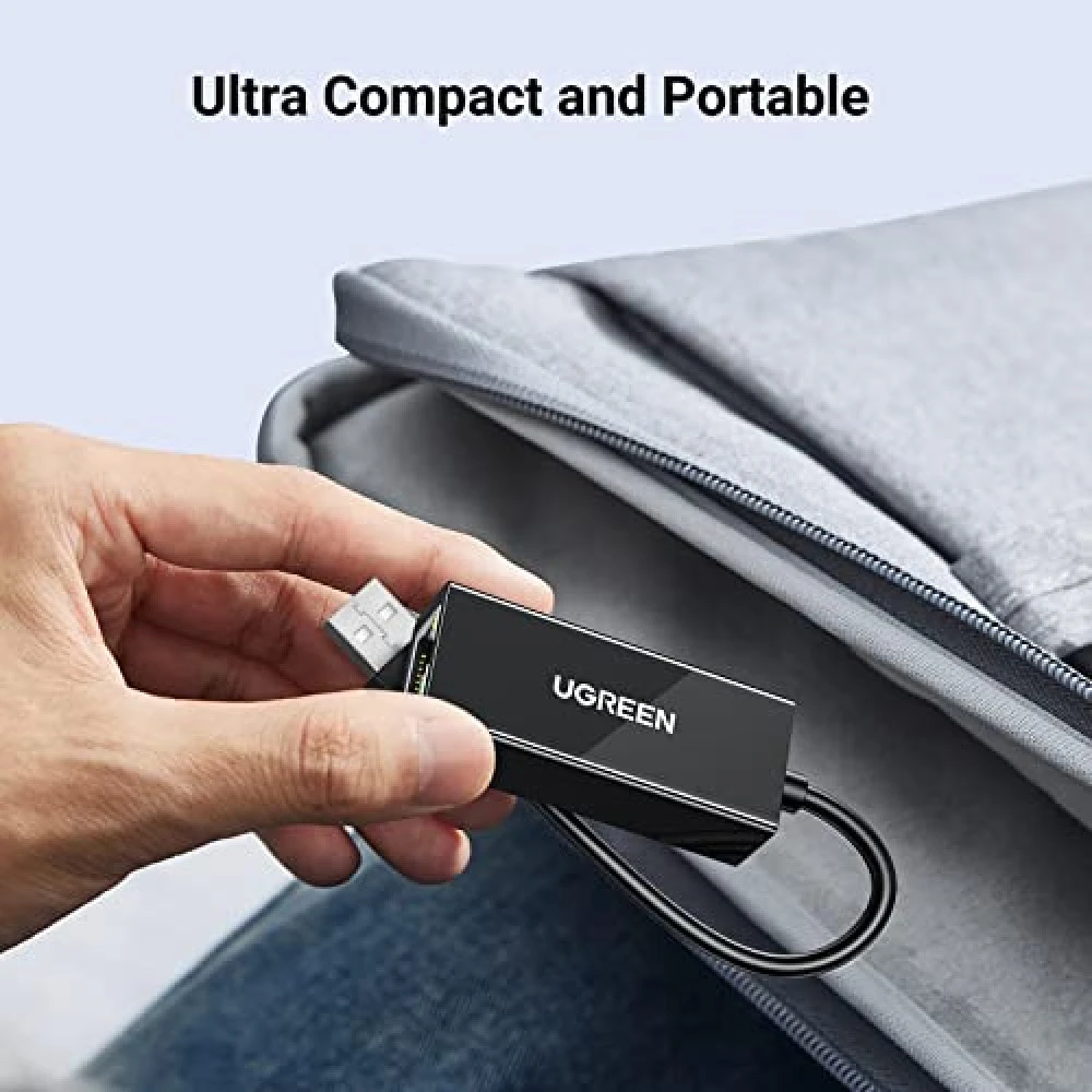 Преходник / адаптер UGREEN CR110/20254 от USB-A към RJ45 (LAN)