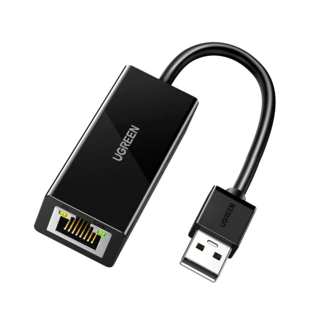 Преходник / адаптер UGREEN CR110/20254 от USB-A към RJ45 (LAN)