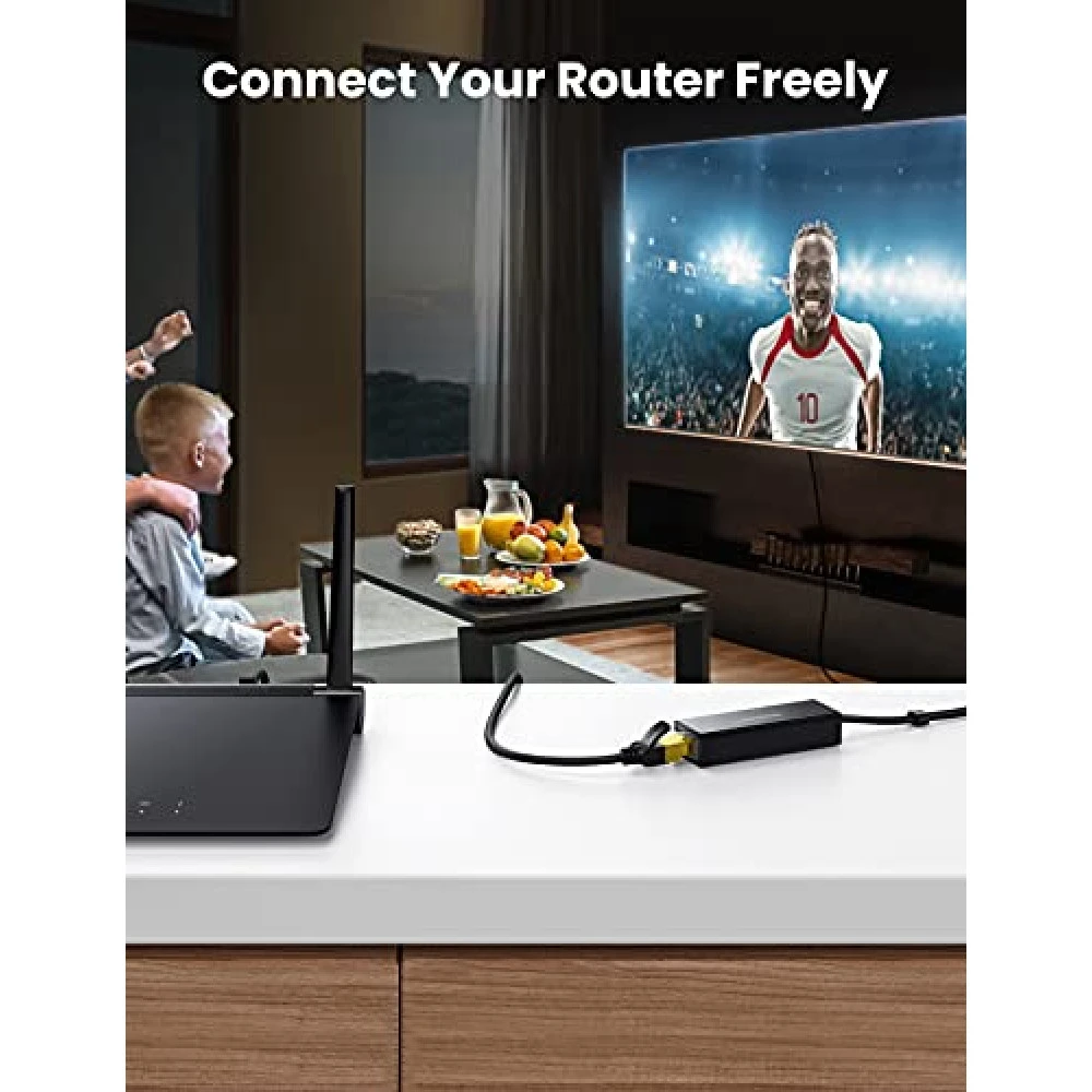 Преходник / адаптер UGREEN CR110/30985 от USB-A / Micro USB към RJ45 (LAN)