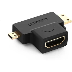 Адаптер UGREEN 2в1 HD129/20144 - Mini HDMI, Micro HDMI към HDMI