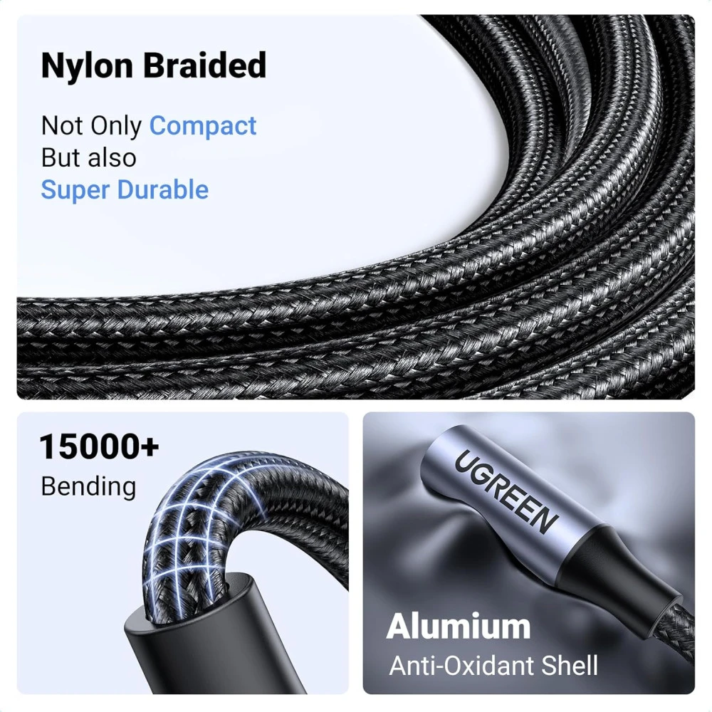 Аудио адаптер UGREEN US211/30756 - Lightning към AUX/ж/ 3.5mm