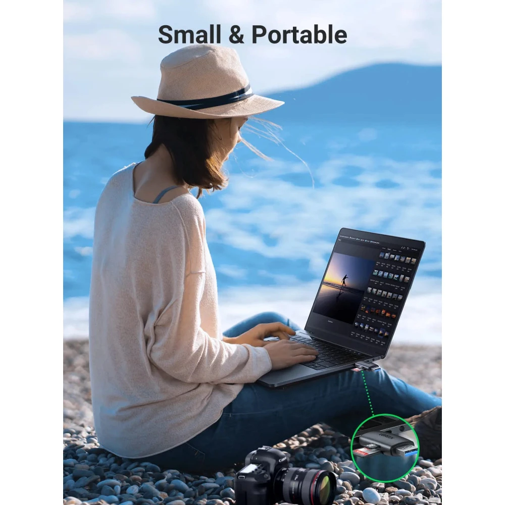 Четец на карти UGREEN CM304/80191 - USB-A и Type-C, SD, Micro SD