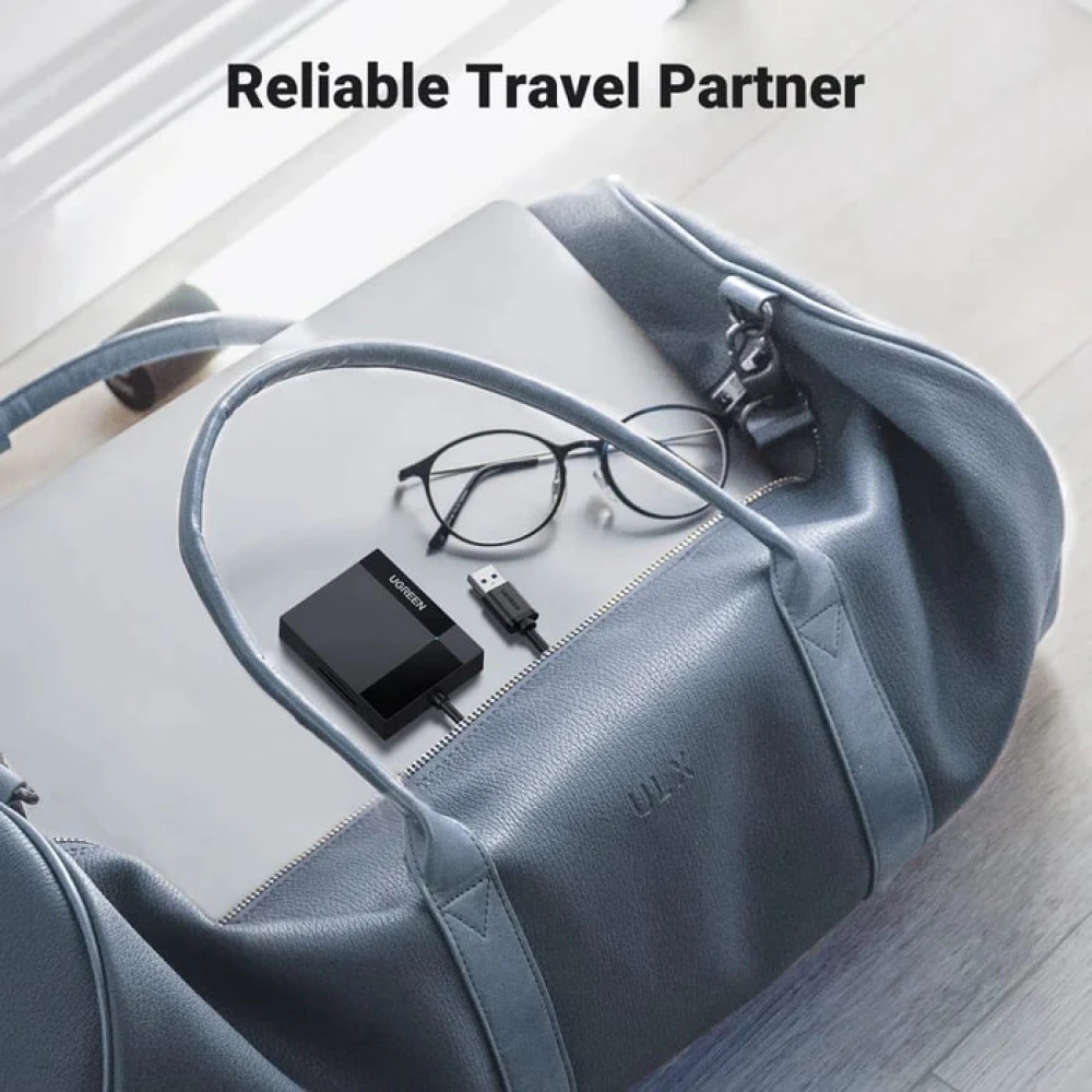 Четец на карти UGREEN CR125/30333 - USB-A, SD, microSD (TF), CompactFlash (CF), Memory Stick (MS)