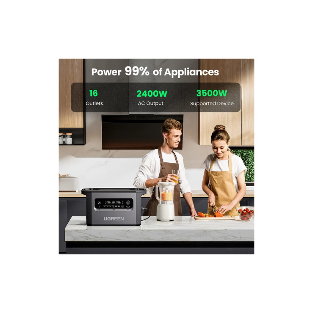        Зарядна станция / Преносим генератор UGREEN GS2200, 2200W, 2048Wh, Charging station