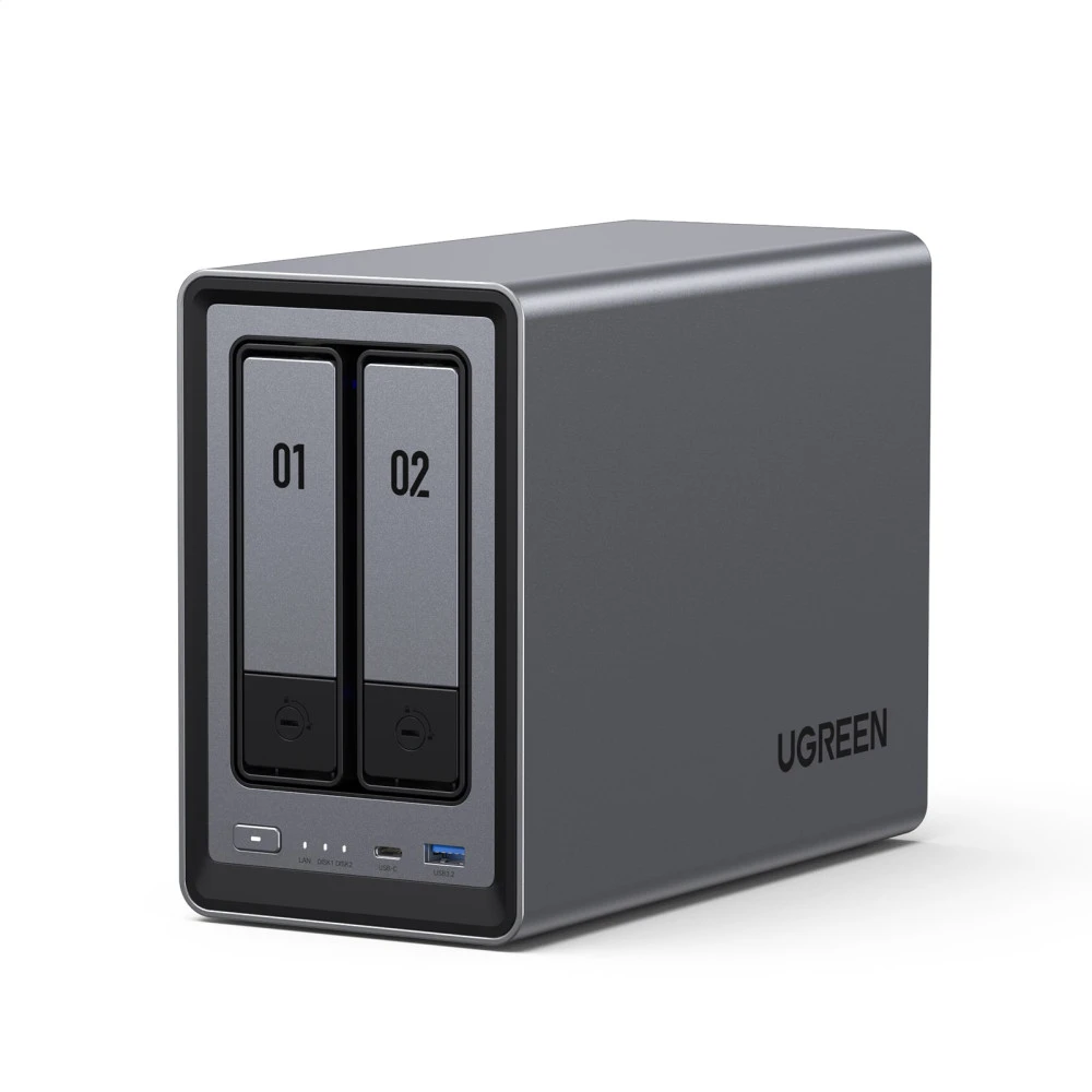 NAS устройство Network Attached Storage (NAS) UGREEN - DXP2800, 2-Bay intel N100 Diskless