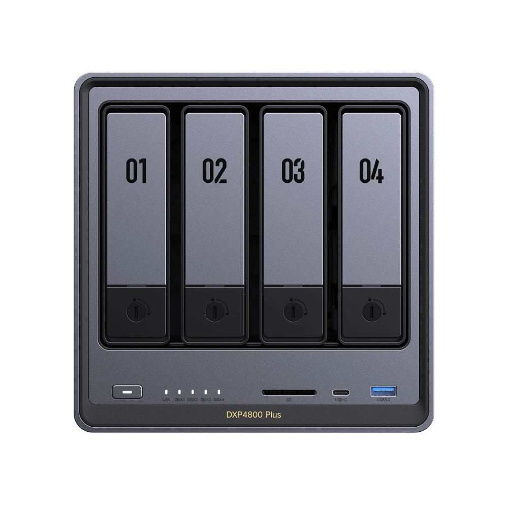 NAS устройство Network Attached Storage (NAS) UGREEN - DXP4800 Plus, 4-Bay intel 8505 Diskless