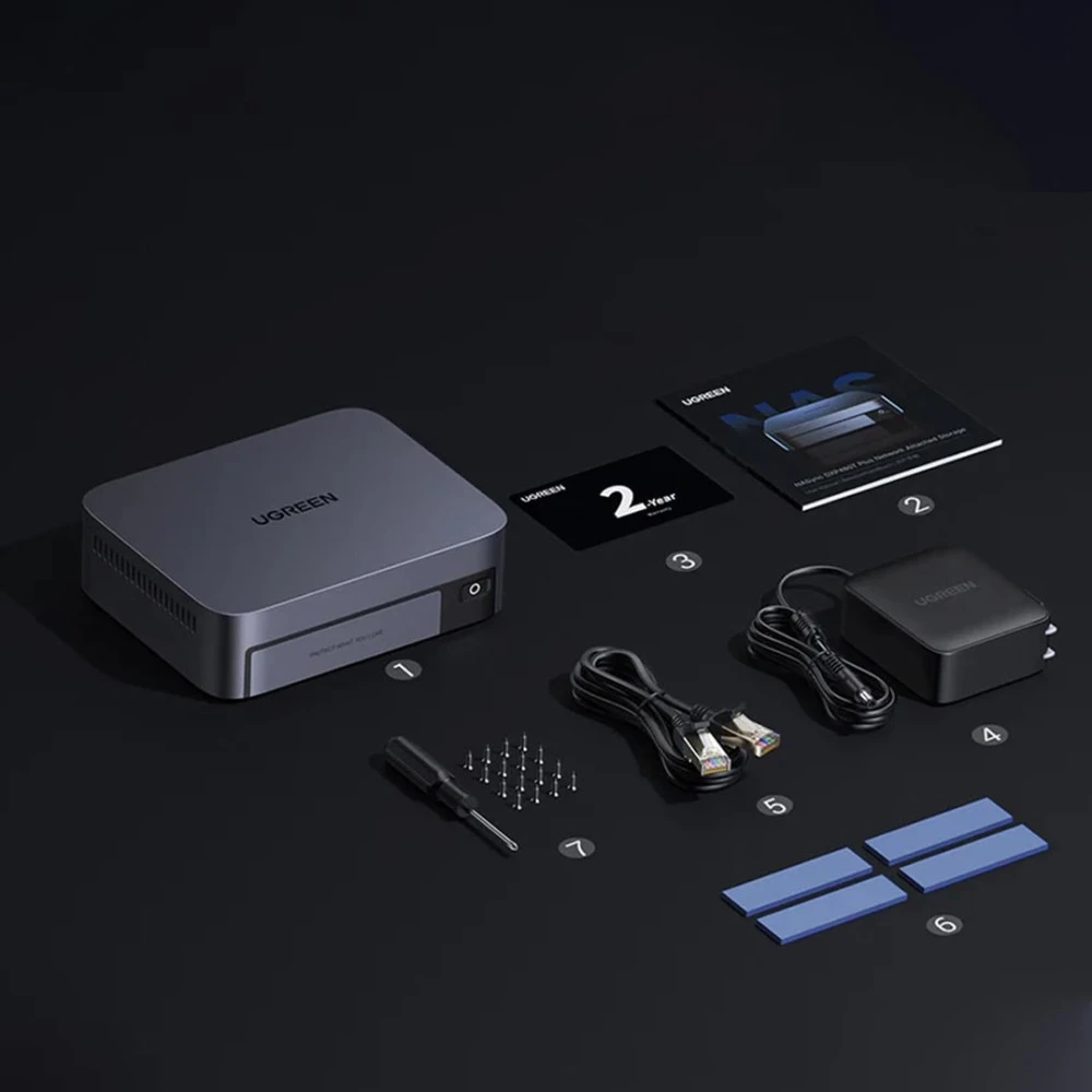 NAS устройство Network Attached Storage (NAS) UGREEN - DXP480T, 4-Bay intel i5- 1235U Diskless