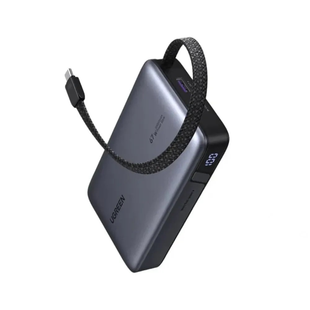  Външна батерия UGREEN - 20000 mAh 67W - PB550/55996B + кабел Type C