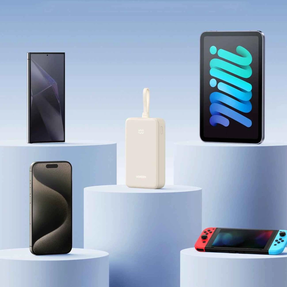  Външна батерия UGREEN - 20 000 mAh, 22.5W, PB505/35340 + кабел Type-C