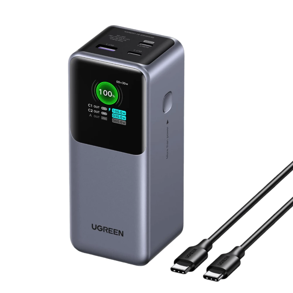  Външна батерия UGREEN - 20 000 mAh, 130W, PB721/35524B 