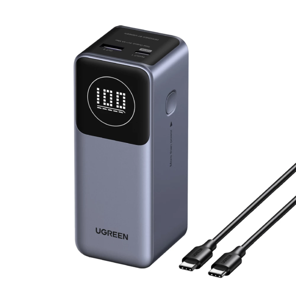  Външна батерия UGREEN - 12 000 mAh, 100W, PB724/35526B