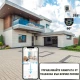 Външна WiFi двойна камера с микрофон, нощно виждане и следене на движение, слот за SD карта, 2MP - SC01-W