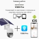 Външна WiFi камера със соларна батерия, микрофон, нощно виждане и следене на движение, слот за SIM карта, 2MP - VC8PT-4G