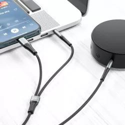 Преходник XO - NB178B от 3.5mm към Type-C + 3.5mm