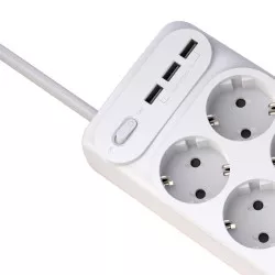 Разклонител смарт XO - WL07 10 x Sockets + 3 x USB + Превключвател