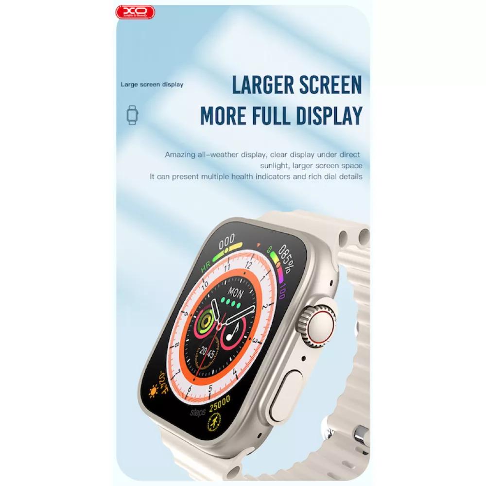  Смарт часовник XO - M8 Ultra - Черен