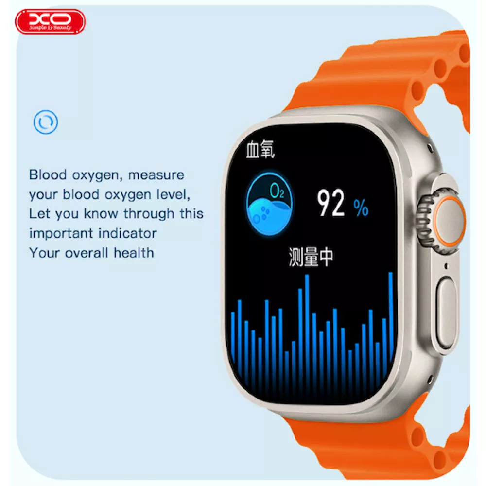  Смарт часовник XO - M8 Ultra - Черен