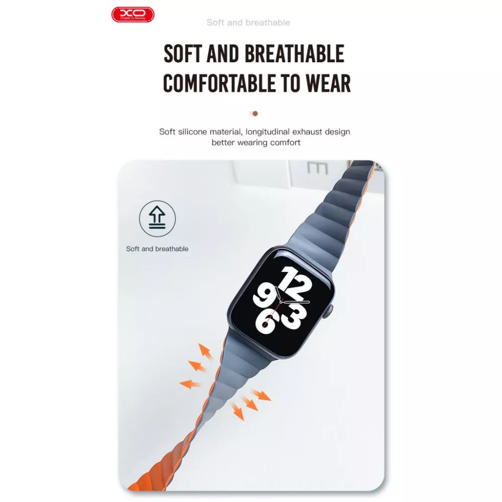 Двулицева магнитна каишка XO за смарт часовник Apple iWatch Series SE2 40мм - Magnetic Strap