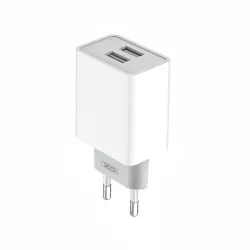 Зарядно устройство 220V XO - L65 12W, 2xUSB-A