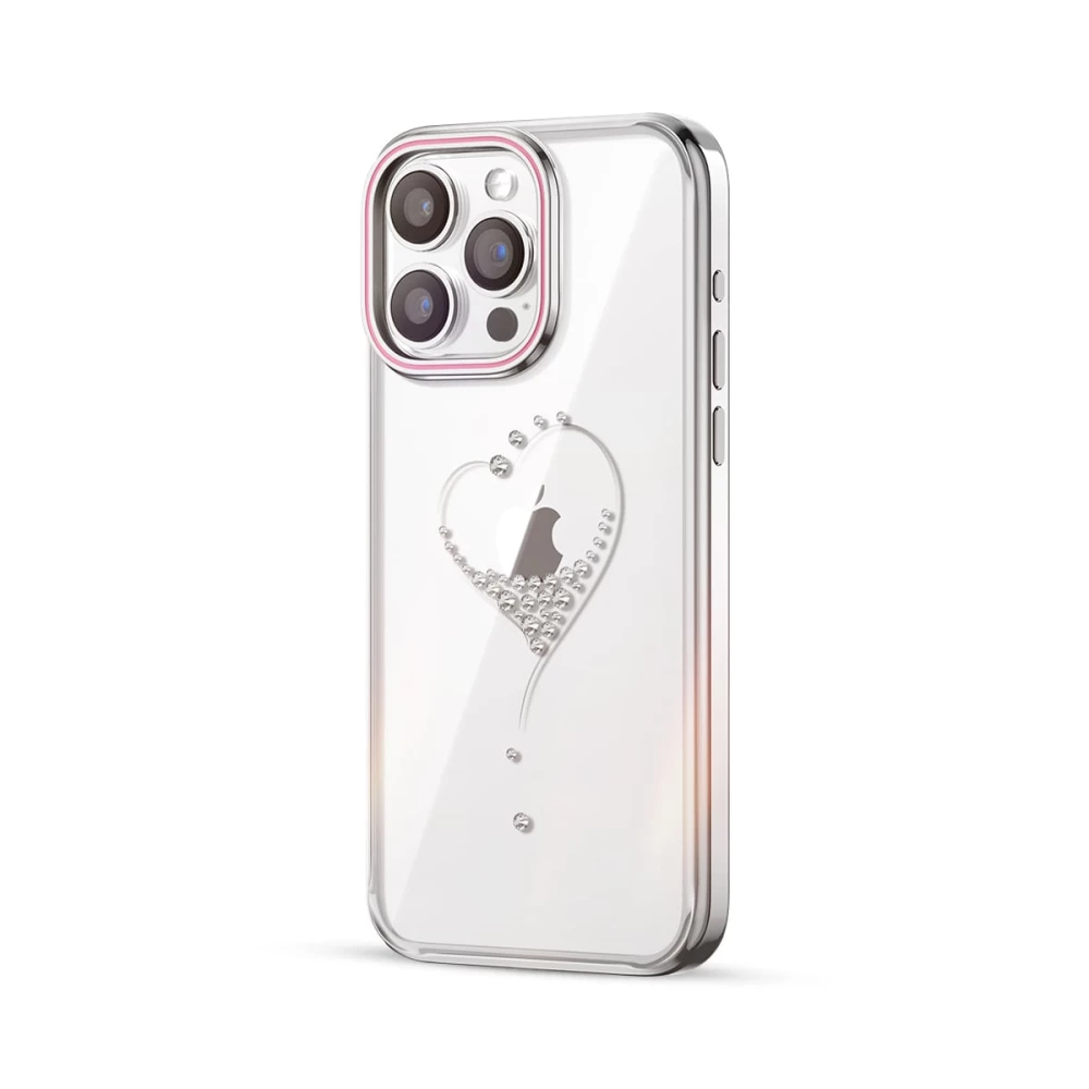 Калъф Kingxbar Wish Series за Apple iPhone 15 Pro - сребърен