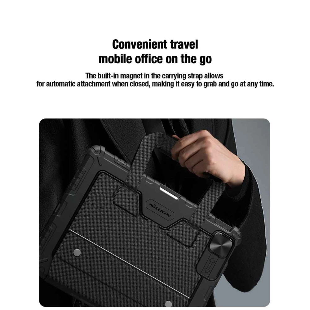 Калъф с клавиатура NILLKIN Bumper GO за таблет  iPad Pro 12.9 2020/2021/2022/ Air 13 2024/2025, Backlit Version