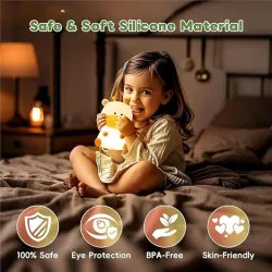 Нощна лампа Nimbo Silicone Deer, PAT, colorful, USB, timer