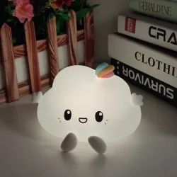 Нощна лампа Nimbo Silicone Cloud, PAT, colorful, USB, timer