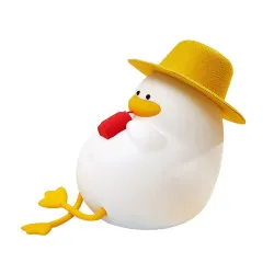 Нощна лампа Nimbo Silicone Duck with glasses, PAT, colorful, TAP, USB, timer