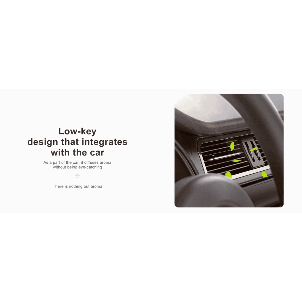 Ароматизатор за автомобил BASEUS Paddle air freshener - (SUXUN-BP0S) - 6 бр. - 3 аромата / сребърен