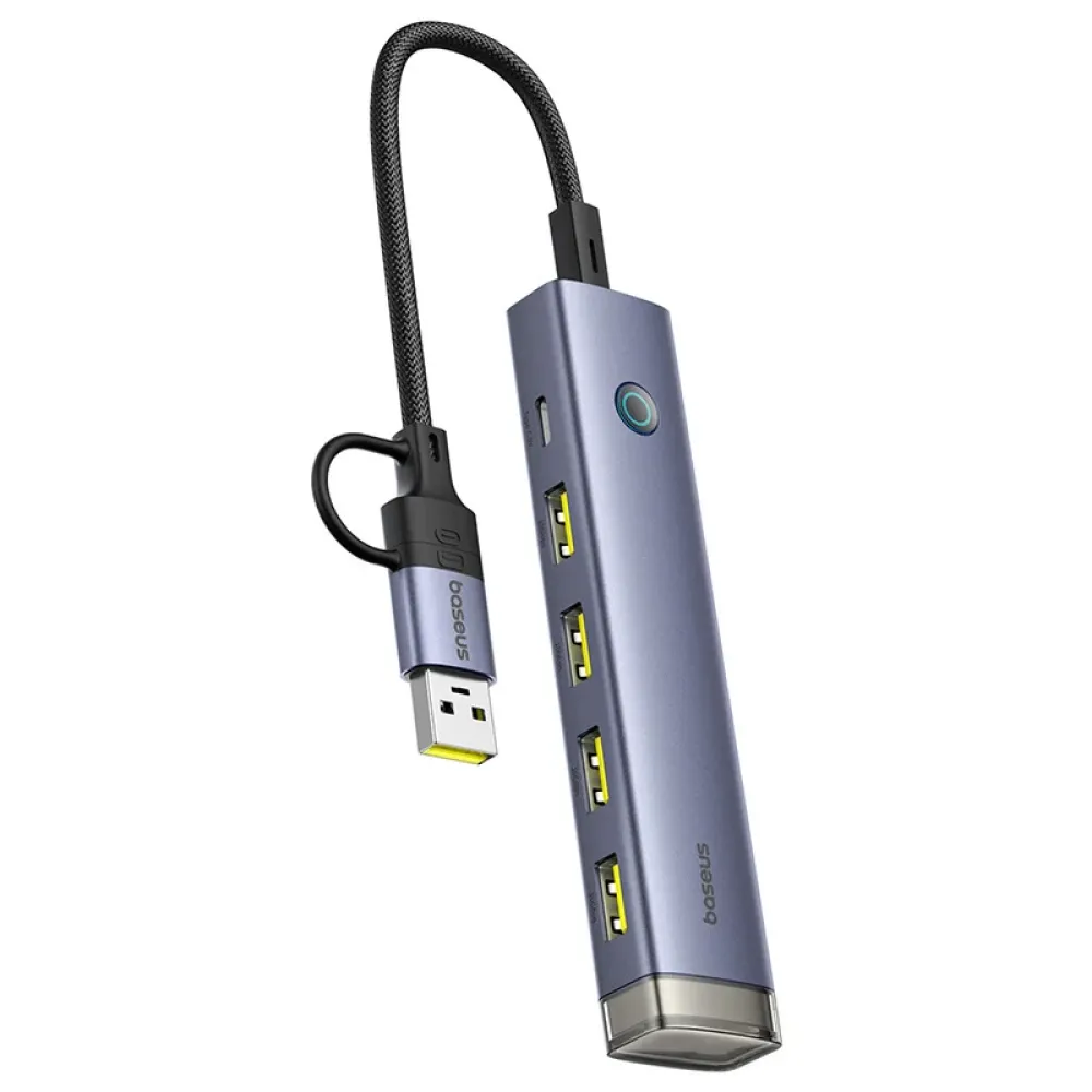 Хъб 4в1 BASEUS AIR UltraJoy от Type-C/USB-A към 4xUSB3.2, USB-C (input) (B0005280B811-15)