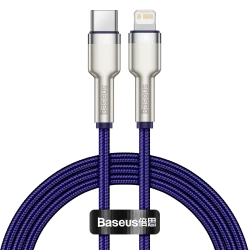 Кабел BASEUS 20W, Type-C - Lightning, Cafule (CATLJK-A05), 1 метър