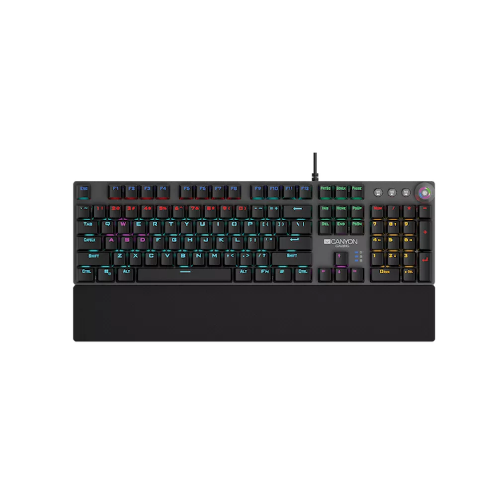 Геймърска клавиатура CANYON - Nightfall GK-7 с LED подсветка